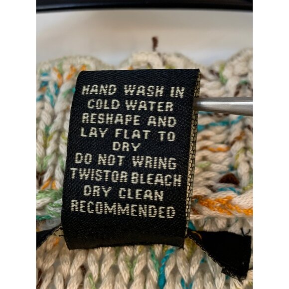 BCBGMAXAZRIA Multicolored Knit Cardigan Toggle Buttons Size L RX10639 - Picture 6 of 6